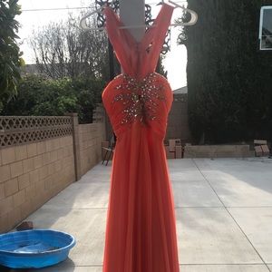 Open Back Prom Dress